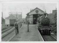 78054 at Banff with train for Tillynaught.<br><br>[John Robin 22/08/1963]