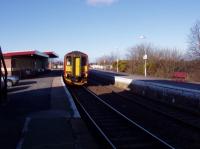 Sprinter resting in Girvan (New) station.<br><br>[William Tollan 09/02/2006]