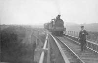 C.R. 18 1/2 0.6.0 17633 on the Rancleugh Viaduct.<br><br>[G H Robin collection by courtesy of the Mitchell Library, Glasgow 26/09/1949]