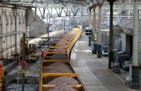 Ballasting in progress, Waverley north side, looking east along platform 1 on 26 February 2006.<br><br>[John Furnevel 26/02/2006]