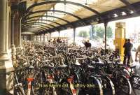 <I>Now where did I put my bike?</I> Amsterdam Central 1985.<br><br>[John Furnevel 30/10/1985]
