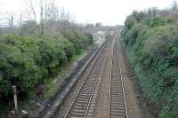 Ratho looking east. Ratho Low Level station on the Edinburgh & Bathgate route (closed in 1930) was to the left.<br><br>[Ewan Crawford //]