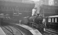 B1 4-6-0 no 61342 at the head of a special train at Queen Street in 1962, with the <I>Queen of Scots</I> pullman standing alongside.<br><br>[John Robin 22/07/1962]