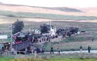 5025 takes water at Achnasheen en route from Inverness to Kyle.<br><br>[John Robin 25/09/1982]