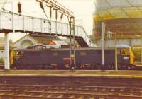 87028 has brought the Royal Train into Helensburgh Central.<br><br>[John Robin 09/07/1981]