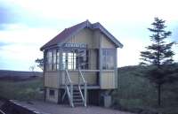 The lonely signal box at Altnabreac in August 1965.<br><br>[John Robin 18/08/1965]