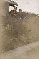 L.M.S. 4-4-0 649 at Greenock. Driver J. McCreadie.<br><br>[G H Robin collection by courtesy of the Mitchell Library, Glasgow 08/09/1934]