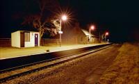 Kinbrace looking south from the former northbound platform, now disused since the loop was lifted.<br><br>[Ewan Crawford 29/12/1994]