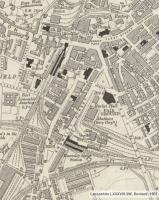 1907 map extract showing Bury town centre and the complex of lines that served the town. Knowsley St and Bolton St stations can be clearly seen along with the link that is now part of the ELR preserved line. The Goods Station to the north of Bolton St is Castlecroft, now Bury Transport Museum. The later Bury (Interchange) station, now used by Metrolink, is sited where the Market Hall is shown and the tramway passes through the site of Knowsley St at right angles then joins the east to south chord shown here. Reproduced with the permission of the National Library of Scotland http://maps.nls.uk/index.html<br><br>[Mark Bartlett //1907]