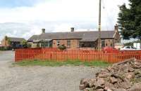 The former Dornock station (latterly Eastriggs), Dumfriesshire, in 2007. During WW1 the station served the huge wartime munitions complex referred to euphemistically as 'HM Factory, Gretna'. Passenger activity generated by factory workers is well reflected in the old timetables of the day [see image 15332]. The mix of passengers would also have been interesting, with workers from all parts of the then British Empire. This continues to be reflected today in the Eastriggs village street names, which include Pretoria Road, Melbourne Avenue, Vancouver Drive, Delhi Road...etc..etc.. [Ref query 1667]<br><br>[John Furnevel 30/05/2007]