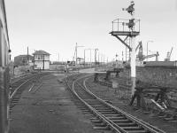 Approaching Ardrossan harbour.  31 August 1985.<br><br>[Bill Roberton 31/08/1985]