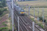 88003 approaching Strawfrank with a Daventry DRS (Tesco) to Mossend Euroterminal train.<br><br>[Alastair McLellan 31/07/2017]