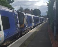 After lengthening of the platform at North Berwick the station is now able to accommodate a 6 car train, much needed during the rush hour. This appearance of 380013 and 380021 forming the 1728 North Berwick-Edinburgh really is one of 2017's greatest innovations on ScotRail.<br><br>[John Yellowlees 03/08/2017]