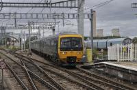 165 111 arriving from Oxford, leading a six car DMU set.<br><br>[Peter Todd 03/08/2017]