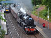 The 'Forth Bridge & Scottish Borders' excursion calls at Dalgety Bay on its return on 6 August.<br><br>[Bill Roberton 06/08/2017]