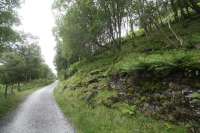 The site of the rock fall in Glen Ogle looking down to Balquhidder. Not much sign of further rock falls. [See image 28647].<br><br>[Ewan Crawford 19/08/2017]