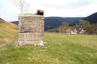 Remains of the locomotive facilities at Crook on the Talla Railway on 25 April 2009, unused for more than a century. View is north towards Broughton, with the Crook Inn on the right. No trace remains of the private wooden platform erected here by contractor John Best of Leith circa 1900.<br><br>[John Furnevel 25/04/2009]