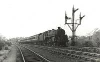 73061 photographed near Muirend on 29 April 1960 with a Neilston High - Glasgow Central train.<br><br>[G H Robin collection by courtesy of the Mitchell Library, Glasgow 24/04/1960]