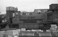 Aberdeen Gas Works Barclay 0-4-0ST 'No.3' stands at the back of Ferryhill MPD on 03 June 1973. This was one of the three Gas Works 0-4-0ST locos that were stored at the site for a number of years. <br><br>[John McIntyre 03/06/1973]