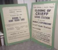 Crieff closure notices displayed at Strathearn Community Campus.<br><br>[John Yellowlees 01/09/2017]