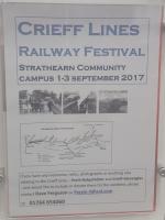 A Crieff Lines Railway Festival poster.<br><br>[John Yellowlees 01/09/2017]