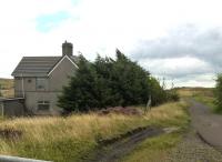 This was once the highest standard gauge station in England and Wales. Having experienced the local climate, I can understand the use of trees as a windbreak for the station master's house. View looks towards Blaenavon. [Ref query 4 September 2017]<br><br>[Ken Strachan 19/08/2017]