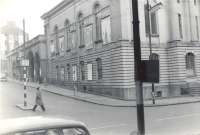 Queen Street station July '64. Dundas Street Corner.<br>
<br>
Queen Street corner.<br><br>[G H Robin collection by courtesy of the Mitchell Library, Glasgow /07/1964]