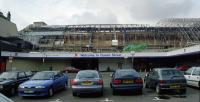 View of the major re-glazing of Queen Street from the carpark in 1999.<br><br>[Ewan Crawford //1999]