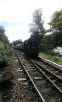 K1 at Glenfinnan on 5/8/17. (Note: taken in a position of safety, in possession of a valid Network Rail PTS and not involved in safety critical duties at the time.)<br><br>[Alan Hardie 05/08/2017]