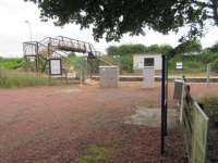 View north of Breich footbridge, modest car park and other facilities.<br><br>[John Yellowlees 27/06/2017]