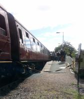 The crowd control barrier in use at glenfinnan on 7/8/17. (Taken in a position of safety, in possession of a valid Network Rail PTS and not involved in safety critical duties at the time.)<br><br>[Alan Hardie 07/08/2017]