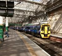 The 1008 service to Dunbar is today in charge of a diesel for some reason (19 August). It only looks like a 4-car: the 156 was left behind to form a Glasgow<br>
Central service. Had me fooled too.<br><br>[David Panton 19/08/2017]