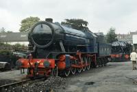 Although I was familiar with the WD 2-10-0s based at Grangemouth, I never managed to photograph one, and this shot of Longmoor Military Railway No. 600 in the yard at Bridgnorth is the only one I have of the type. Gordon arrived on the Severn Valley Railway in 1971 but last ran in 1999 and now seems to be a permanent fixture in The Engine House at Highley. 9th September 1972.<br><br>[Bill Jamieson 09/09/1972]