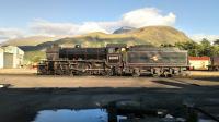 K1 and Ben Nevis at Tom Na Faire depot on 9/8/17.<br><br>[Alan Hardie 09/08/2017]