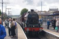 After arriving at Scarborough with the final Scarborough Spa Express of 2017, 45699 'Galatea' was the main attraction and the place to stand in front of to have your photo taken.<br><br>[John McIntyre 14/09/2017]