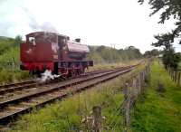 When you're 73 years old, it's easy to forget where you left things - like, three coaches. 'Mech Navvies No. 1' runs round its coaches on 19th August. View looks North West, towards Furnace Sidings.<br><br>[Ken Strachan 19/08/2017]