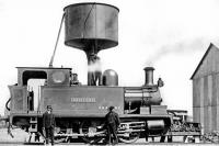 Manning Wardle 0-6-0T <I>Knott End</I> believed to be taken by the loco facilities at Knott End station. This locomotive was bought new in 1908 for the opening of the extension of the railway from Pilling to Knott End. Although the extension was built by a new company known as the Knott End Railway the locomotive carries the old initials G&KERy on its side tanks.  It stayed on the railway until the grouping but was almost immediately withdrawn and scrapped by the LMS in 1923.  <br><br>[Knott End Collection //]