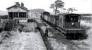 A <I>Black 5</I> pauses at Nateby on route to Pilling on the truncated Knott End branch, probably in the early 1960s. By tradition any train on the line, right to the end, was known as <I>The Pilling Pig</I>. Nateby station was remote from the tiny village and saw little traffic before closure in 1930. The station site has since been built on but some railway features remain. [See image 22572] <br><br>[Knott End Collection //]