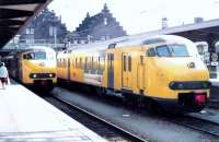 Dutch EMUs at Maastricht Holland in October 1986.<br><br>[Gordon Steel /10/1986]