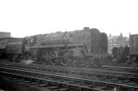 Britannia Pacific 70011 <I>Hotspur</I> in 5the shed yard at Kingmoor in the summer of 1964.<br><br>[K A Gray 18/07/1964]