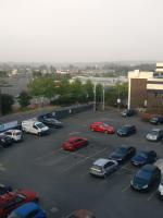 The site of Hanley station is now a car park for the Quality Hotel. The<br>
only remaining evidence of any railway activity is the grey parapet from the Trinity Street overbridge. This former station on the North Staffordshire Railway seen on 26th September 2017.<br>
<br>
<br><br>[John Thorn 26/09/2017]