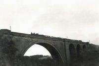Caley Jumbo 57359 crossing Ballochmyle Viaduct on 4 August 1951 with a relief mineral train from Barony Pit.  <br><br>[G H Robin collection by courtesy of the Mitchell Library, Glasgow 04/08/1961]