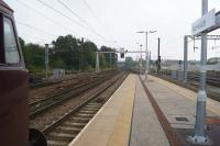 40 years to the day since Mark Dufton recorded the scene from the platform end at Norwich [see image 45607] it was difficult to try and see the similarities so much has changed. One of the few landmarks left is the bridge carrying Carrow Road over the railway in the centre distance, to the left of the DMU in the background of Mark's photo.<br><br>[John McIntyre 27/09/2017]