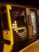 ScotRail Class 158 refurbishment; this is the first of the Haymarket 158s that I have seen refurbished in the same style as the Inverness ones.<br><br>[John Yellowlees 05/10/2017]