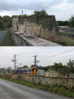 For many years the gents urinal that used to stand on the Up Platform at Bay Horse has been a curious survivor. The station closed in 1960 and was demolished prior to electrification but this remnant remained. However, in September 2017 it developed a serious crack in the wall forming the boundary as seen in the upper image. This was reported to Network Rail who quickly made that wall safe, as the lower image shows, but the rest of the structure stubbornly clings to life alongside the busy WCML.<br><br>[Mark Bartlett 30/09/2017]