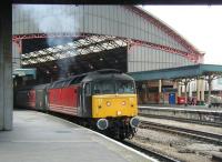 Virgin Liveried 47839 <I>Pride of Saltley</I> with a CrossCountry service about to leave Bristol Temple Meads for the north in June 2002.<br><br>[Ian Dinmore 06/06/2002]