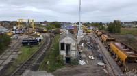 The last remaining, long disused, box in Elgin is surrounded by developments.<br><br>[Crinan Dunbar 14/10/2017]