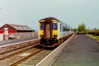 Sprinter 156480, on a Carlisle - Leeds service, seen at Langwathby on 24th May 1995. <br><br>[Gordon Steel 24/05/1995]