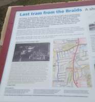 Information board at Braid's Tram Shelter.<br><br>[John Yellowlees 02/01/2017]