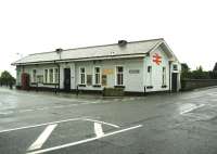 Road approach to Liskeard station, Cornwall, on a grey day in June 2002. [Ref query 30 October 2017]<br><br>[Ian Dinmore 01/06/2002]